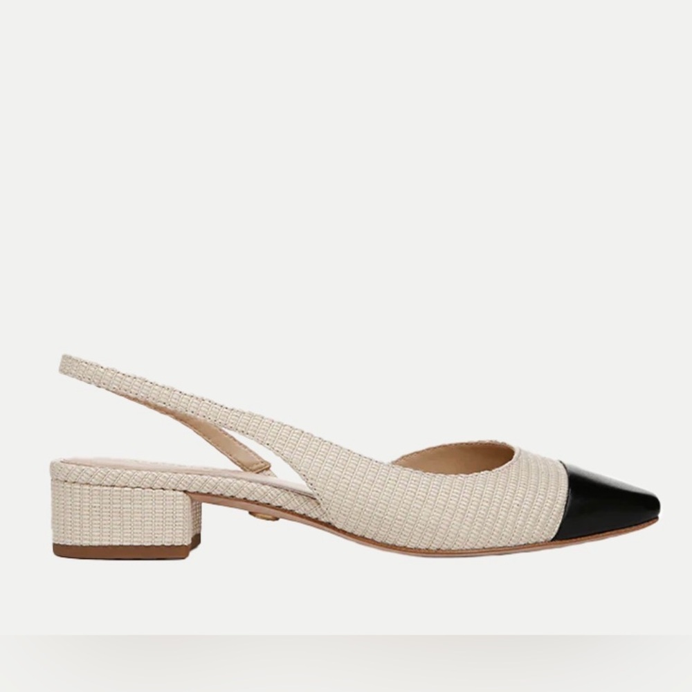 Veronica Beard - Cecile Raffia Cap - Toe Slingback - image 3